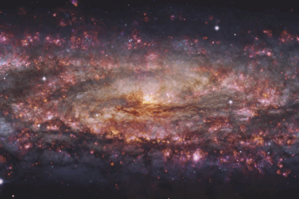 This image of the neighboring Sculptor galaxy stretches across 65,000 light-years.