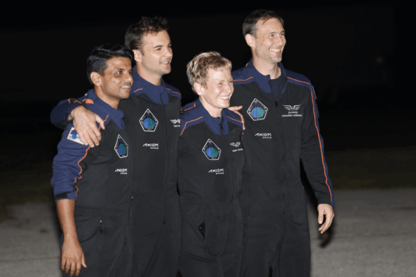 For the first time, astronauts from India, Poland, and Hungary arrive at the International Space Station.