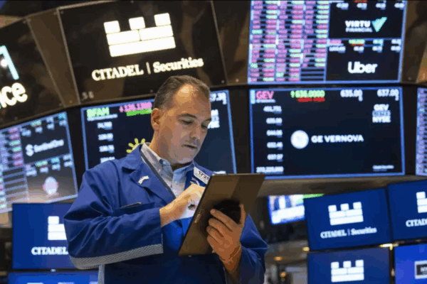 “U.S. stocks dip after new disappointing economic data.”